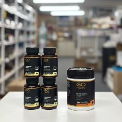【秒杀包邮】【买四送一 送vc咀嚼片】Go Healthy 银杏胶囊60粒 4瓶装 支持大脑功能 保质期2027.9